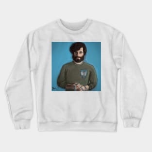 The Rosary Boxer (realistic portrait) Crewneck Sweatshirt